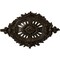 Ekena Millwork Antonio Ceiling Medallion, Hand-Painted Stone Hearth Crackle, 35 7/8"W x 22 1/2"H x 4 3/8"P CM35X22ANSHC - alternate 1